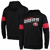 San Francisco 49ers Nike Sideline Team Logo Performance Pullover Hoodie Black,baseball caps,new era cap wholesale,wholesale hats